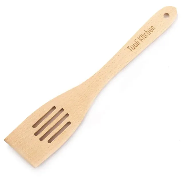 Tuuli Spatola faggio 30 cm Spatola cucina personalizzata forata