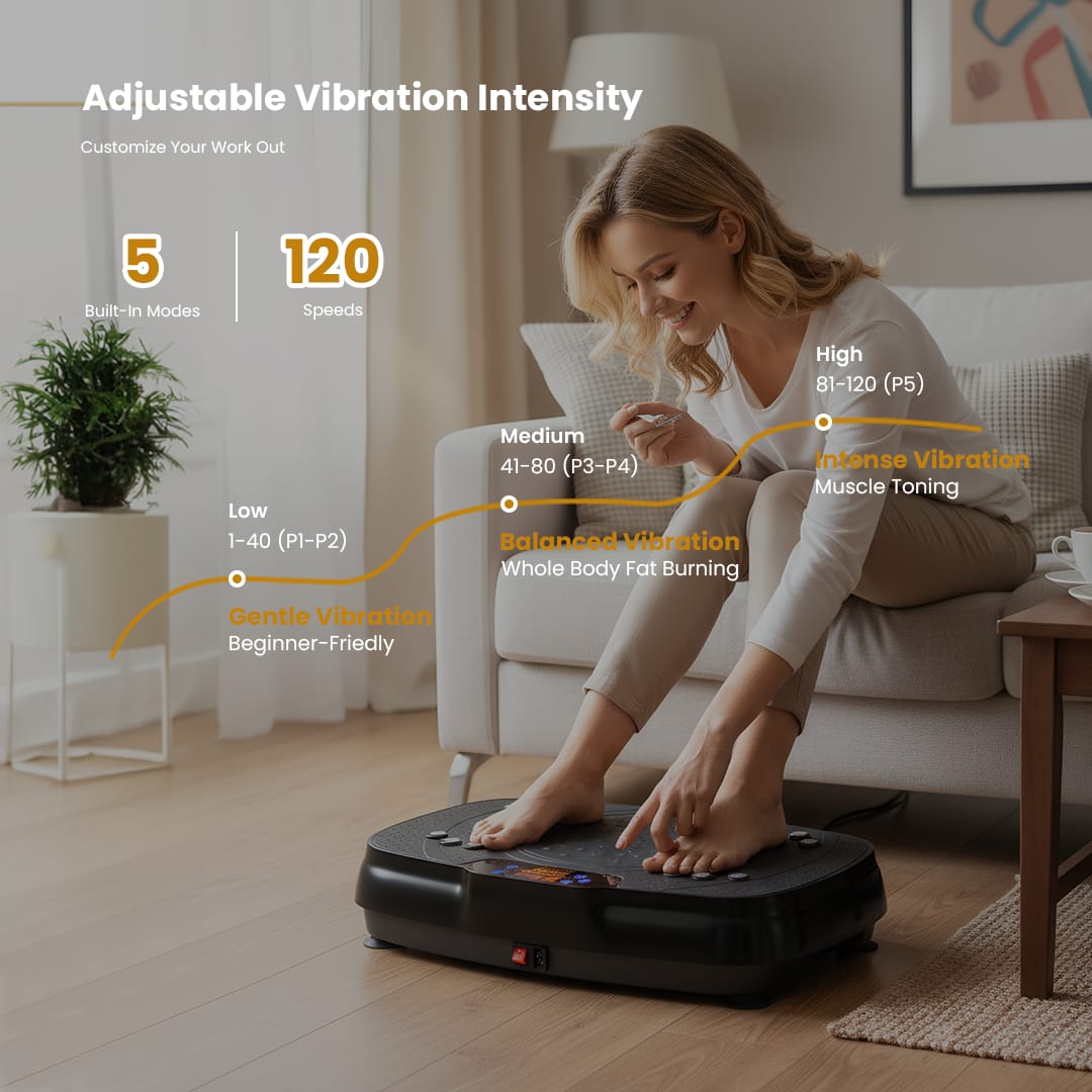 Tisscare Vibration Plate V1 Pedana Vibrante Nero corpo intero