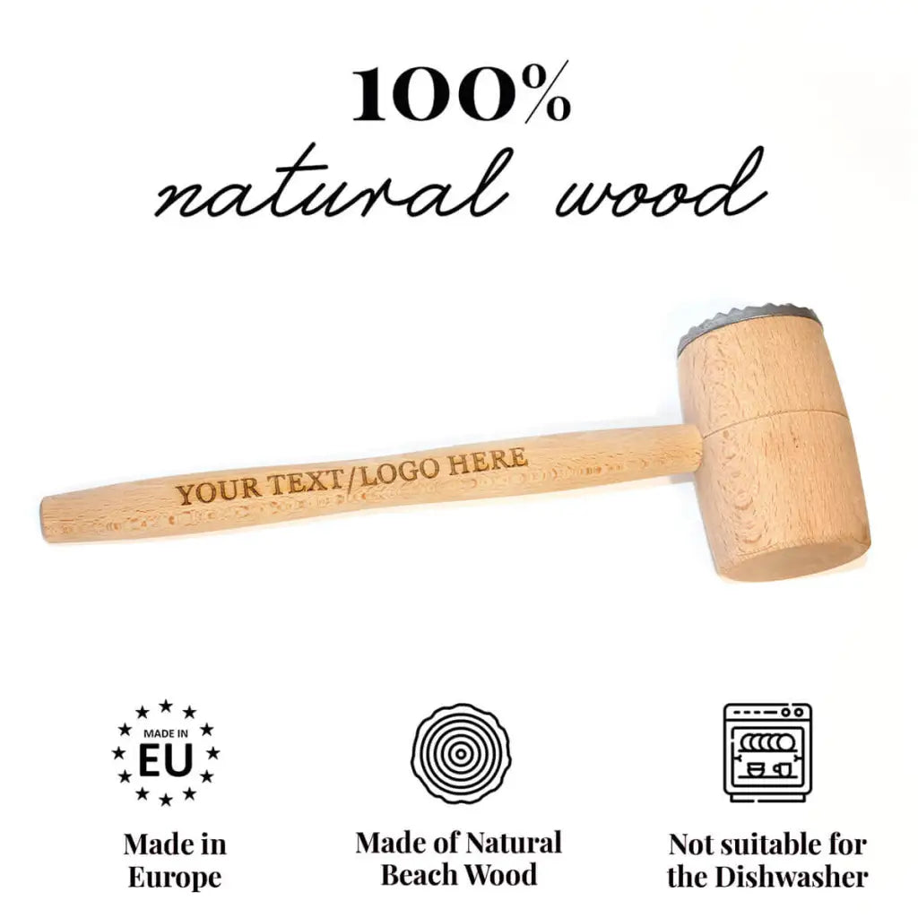 Tuuli Utensili da cucina Batticarne Faggio 28 cm Personalizzato