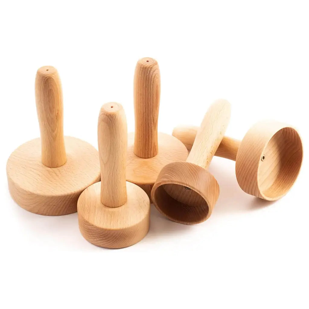 Tuuli Set 5 Coppette Massaggio Faggio Maderoterapia