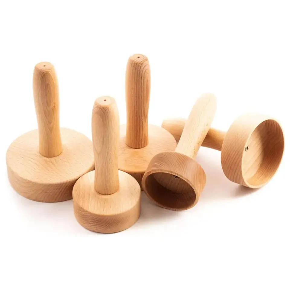 Tuuli Set 5 Coppette Massaggio Faggio Maderoterapia