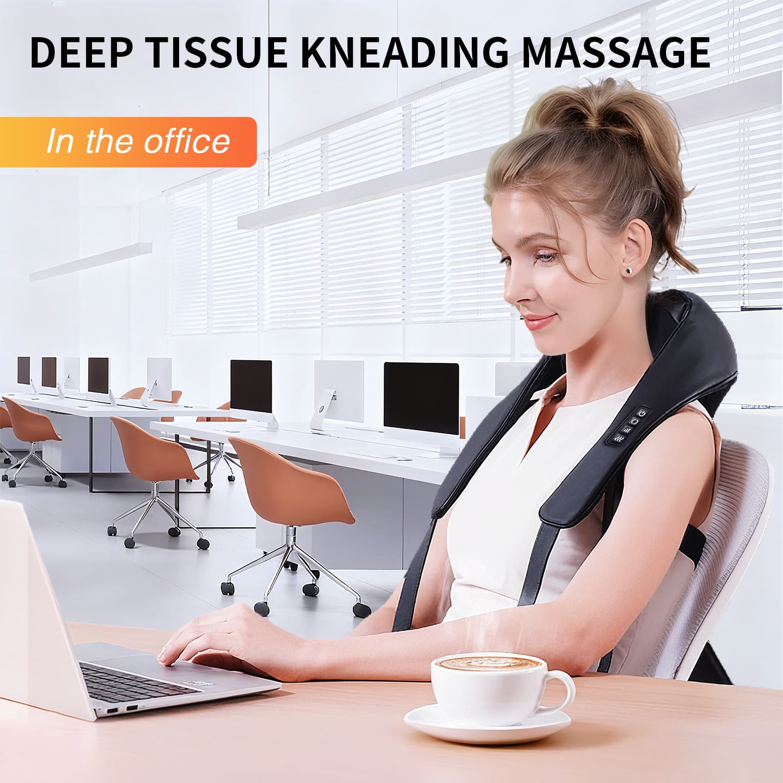 Tisscare Shiatsu massaggiatore collo e spalle con calore