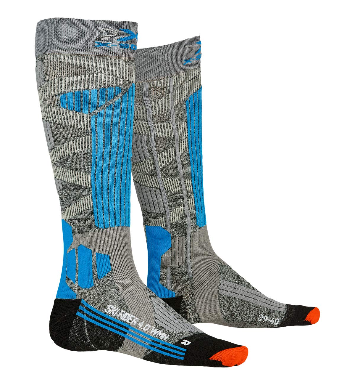 Bionic X-Socks Ski Rider 4.0 Calze sci donna 39-40 grigio