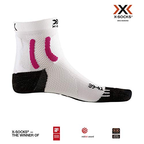 X-Socks Sky Run Two Calze running donna 37-38 Rosa Grigio