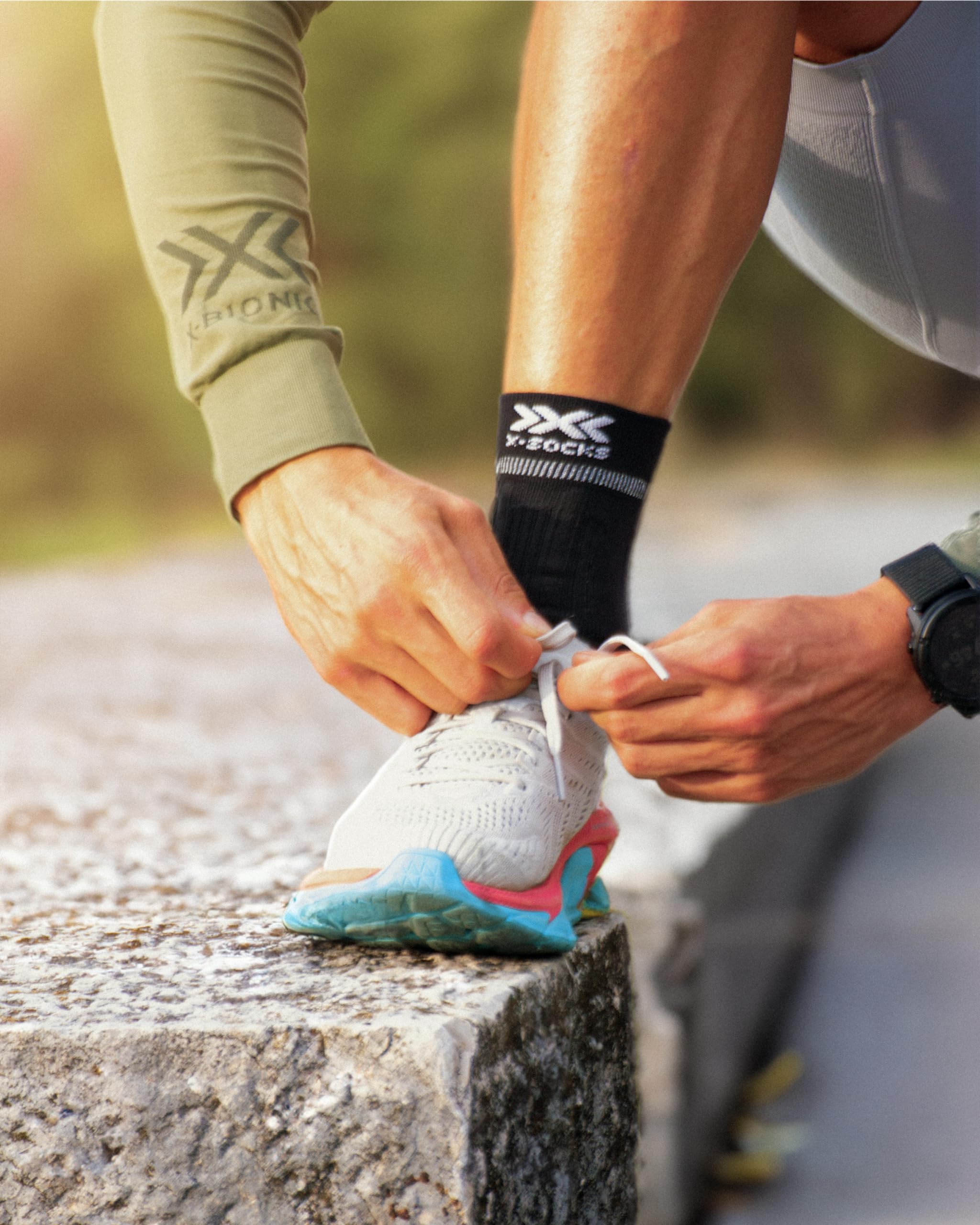 Bionic X-SOCKS Run Fast calze running riflettenti