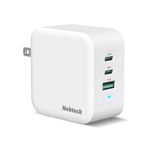 Nekteck Accessories & Charger Caricatore GaN 100W 3 Porte USB