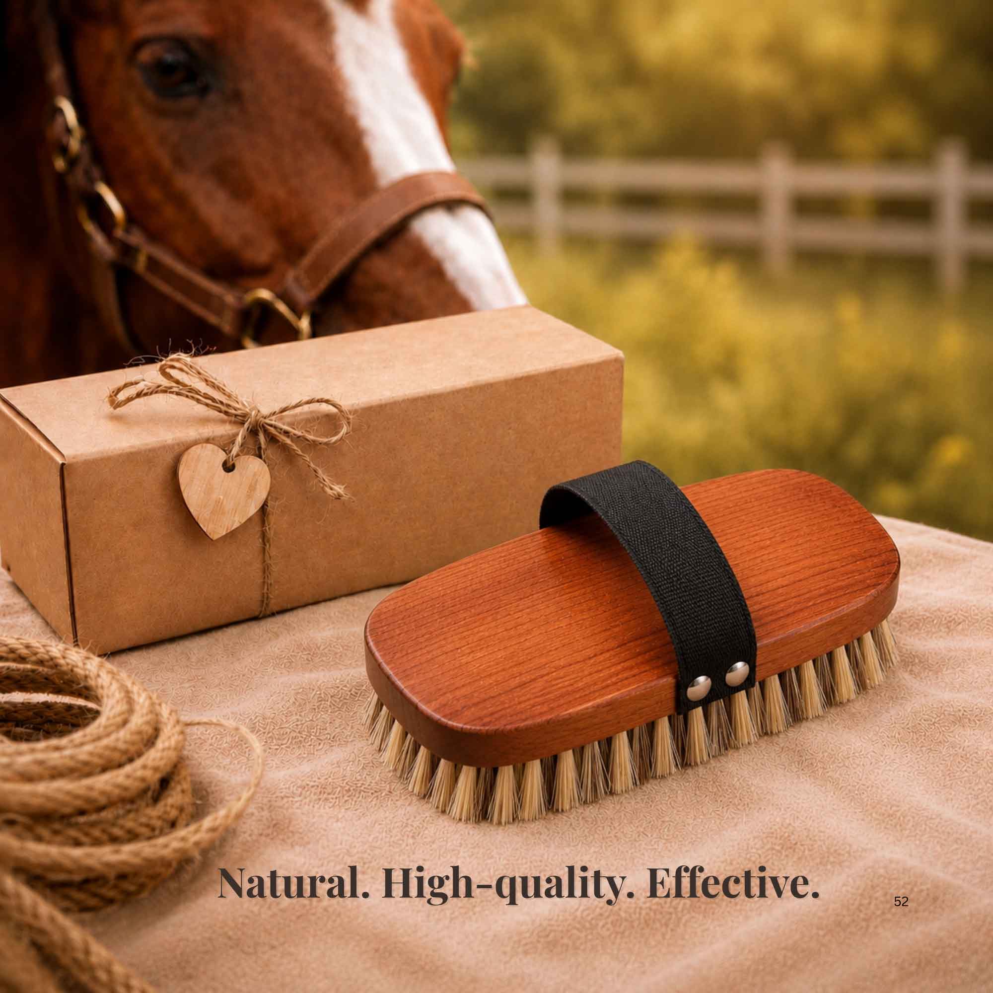 Tuuli Animali Spazzola cavallo faggio toelettatura 18,7 cm