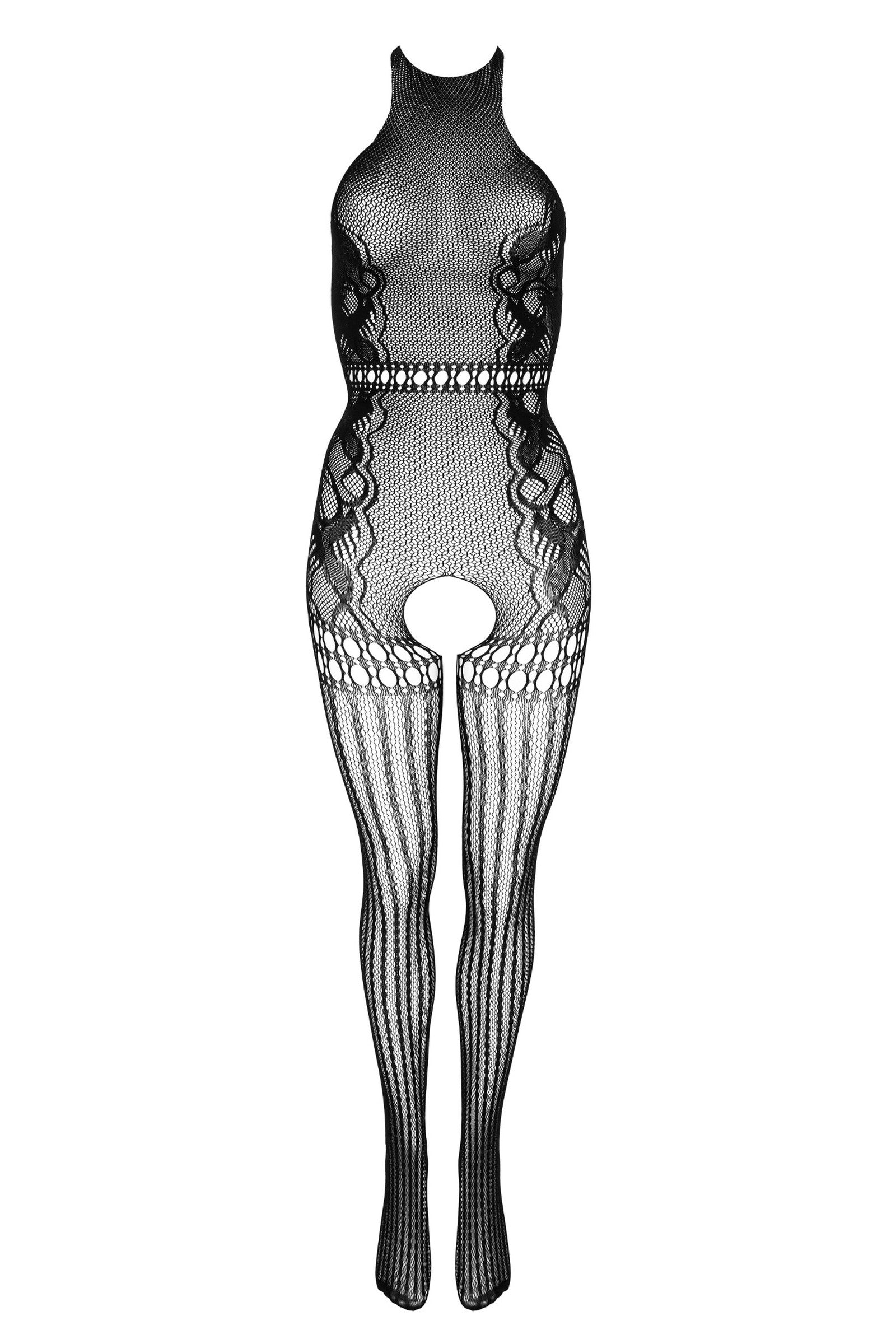 Kotek Bodystockings bodystocking rete nero aperto S/M/L