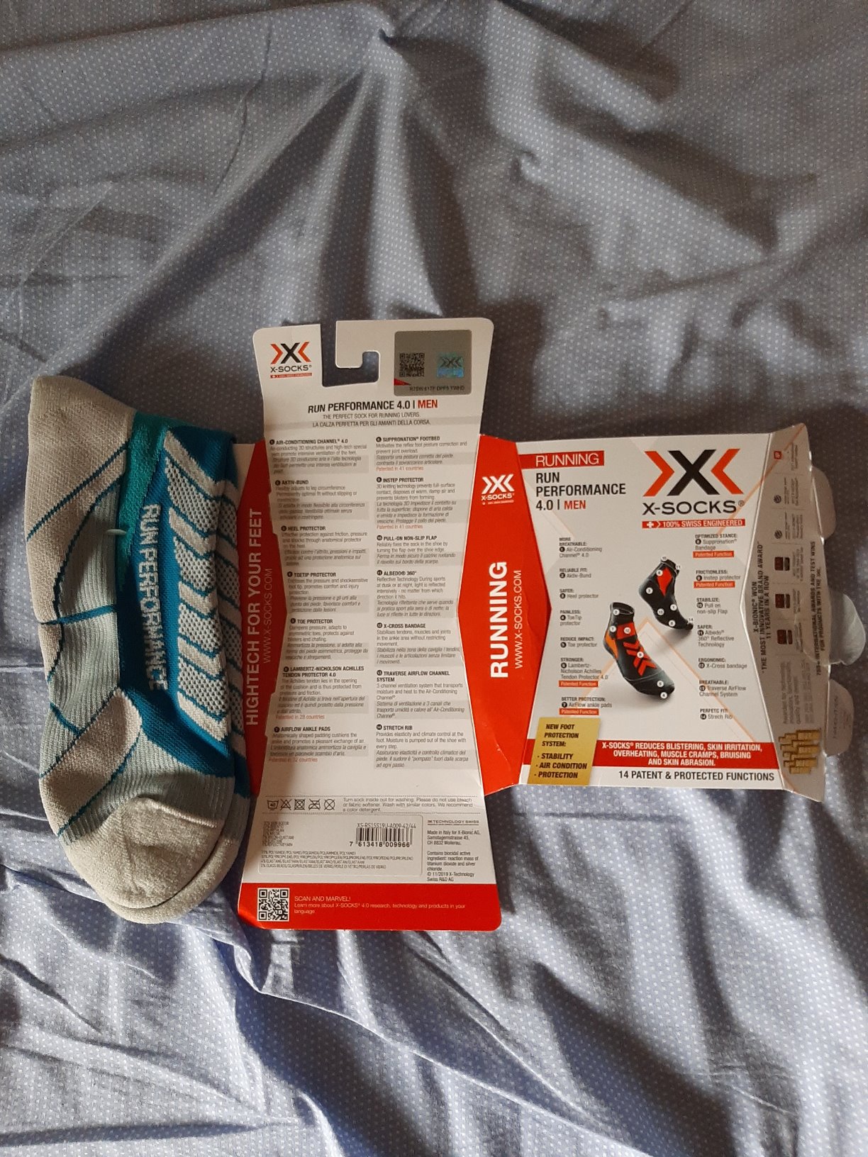 X-Socks Run Performance calzini running traspiranti neri