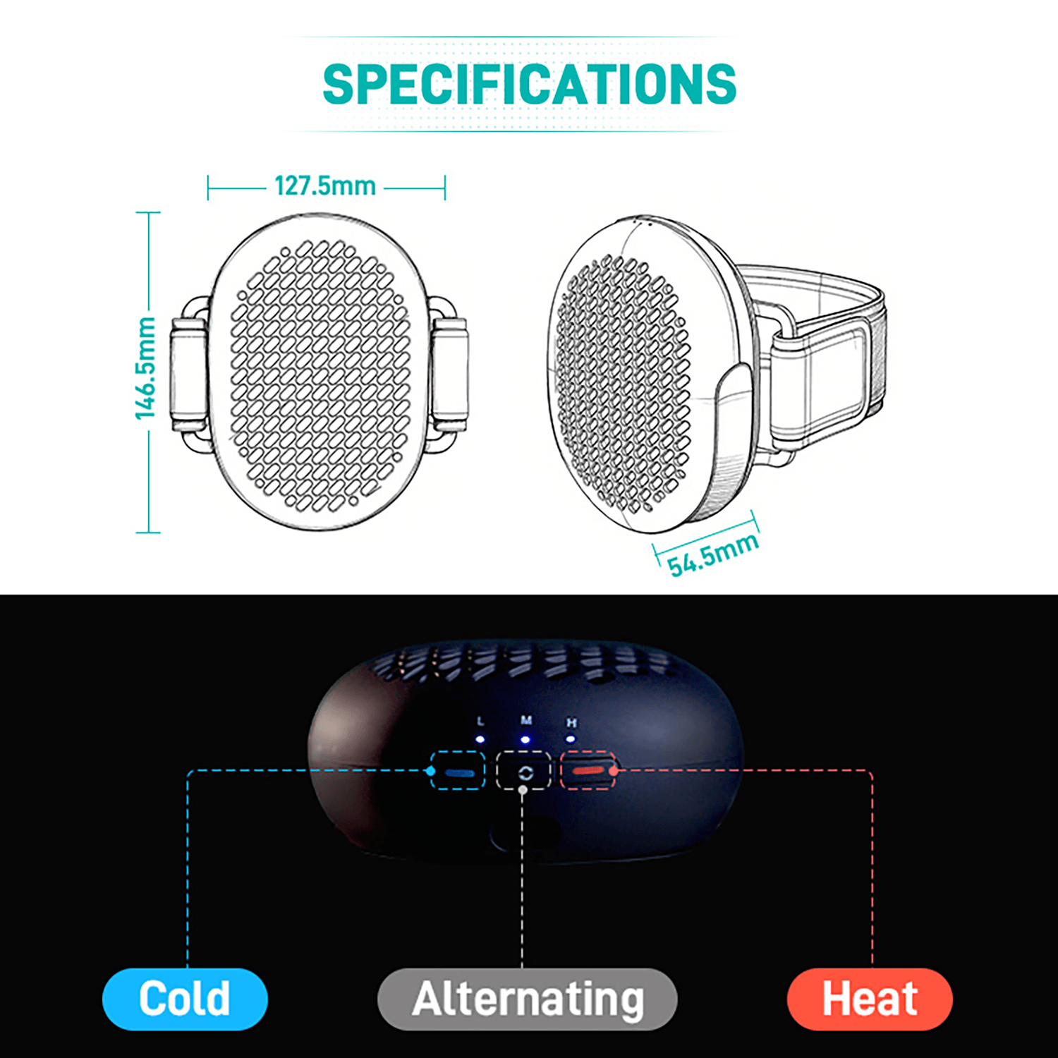 Nekteck Hot & Cold Therapy Device 3-in-1 Caldo Freddo