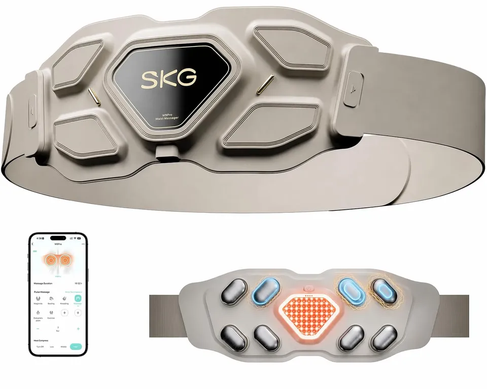 SKG W9-Pro massaggiatore schiena lombare bianco calore