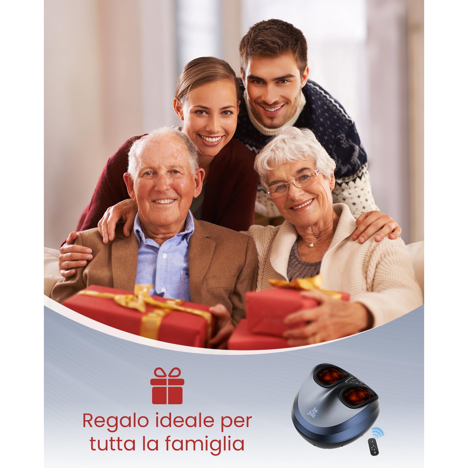 Bob and Brad 721 massaggiatore piedi shiatsu con calore