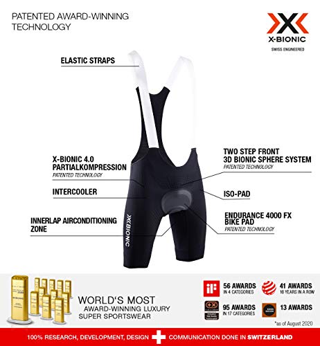 X-Bionic Invent 4.0 salopette ciclismo uomo M imbottita