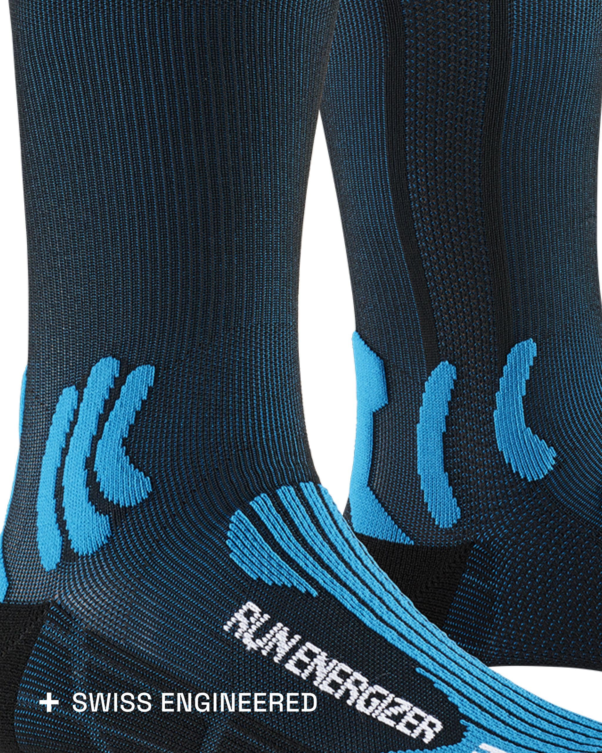 X-Socks Run Energizer Calze Running Unisex Taglia L 39-41 Blu