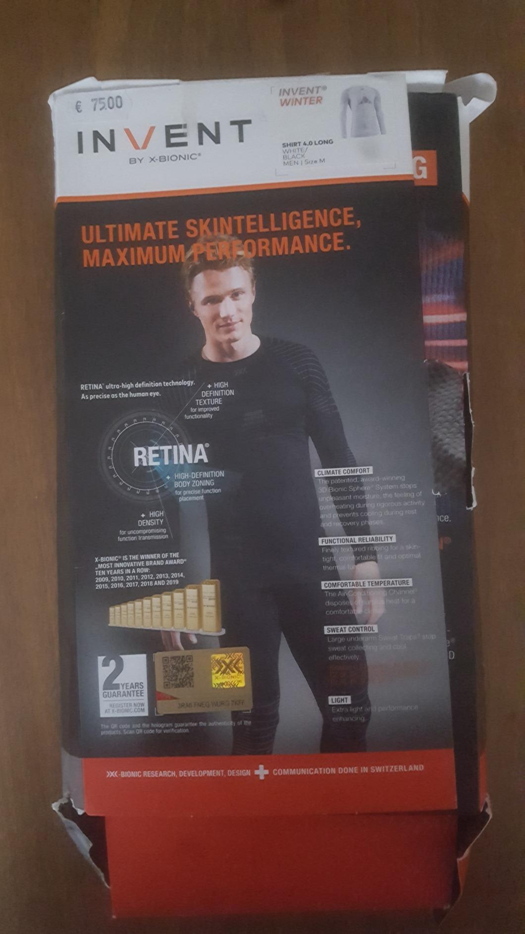 X-Bionic Invent 4.0 Maglia Termica Nero termoregolante
