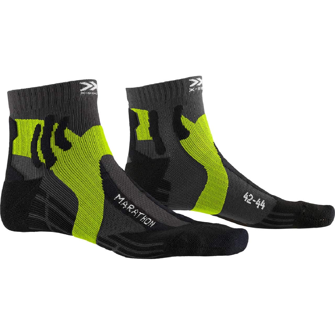 X-Socks Marathon Calze Corsa 44 Dark Ruby lunghe distanze