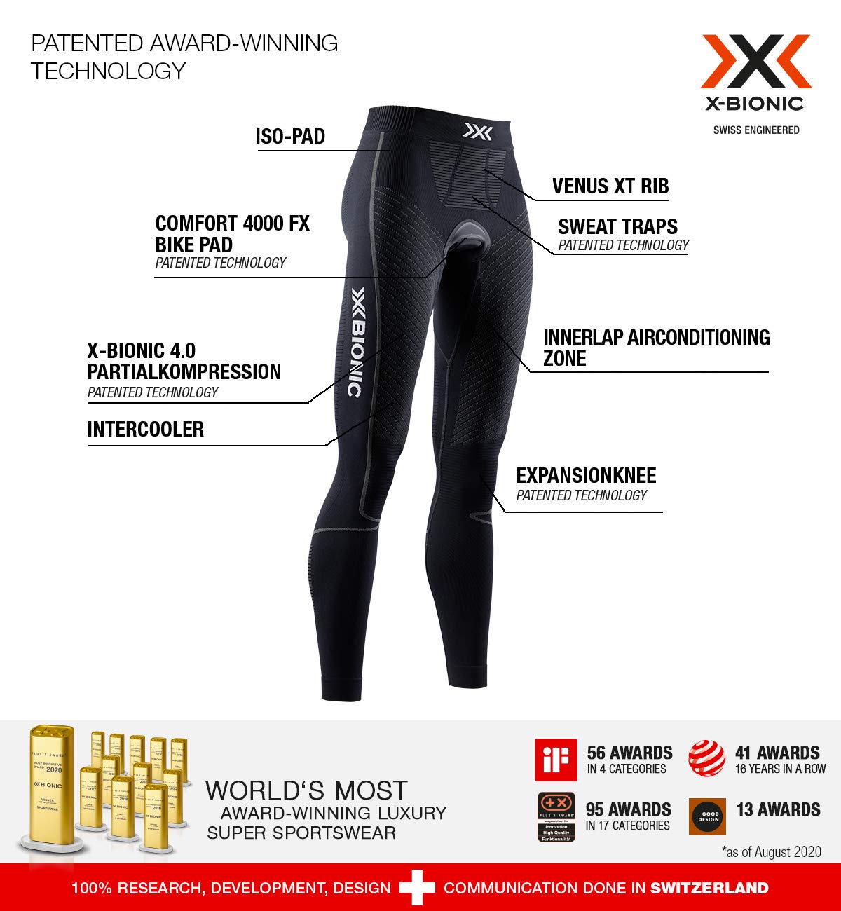 Bionic Invent Pantaloni ciclismo donna M imbottiti