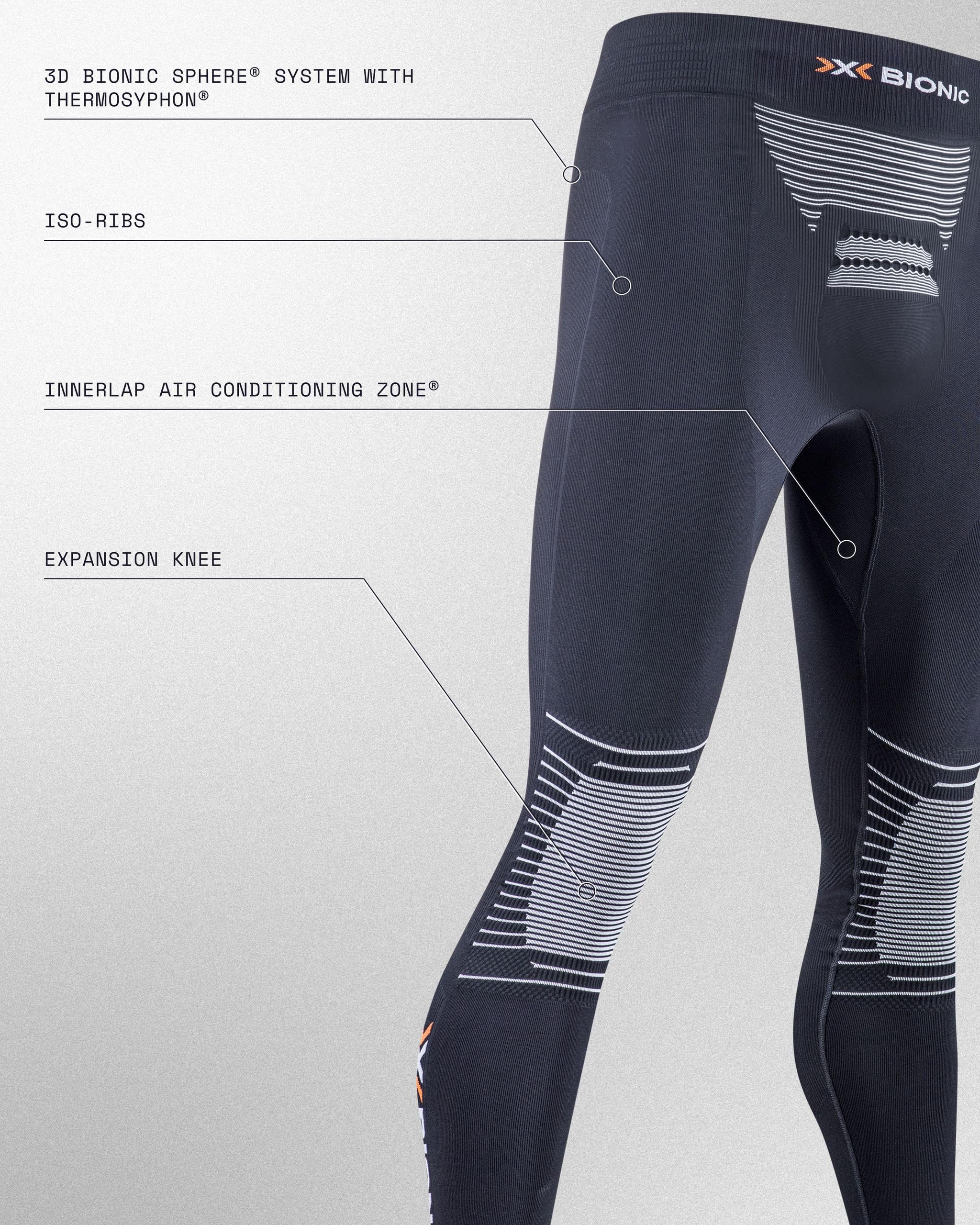 X-Bionic Energizer 4.0 pantaloni termici uomo lunghi termoregolanti
