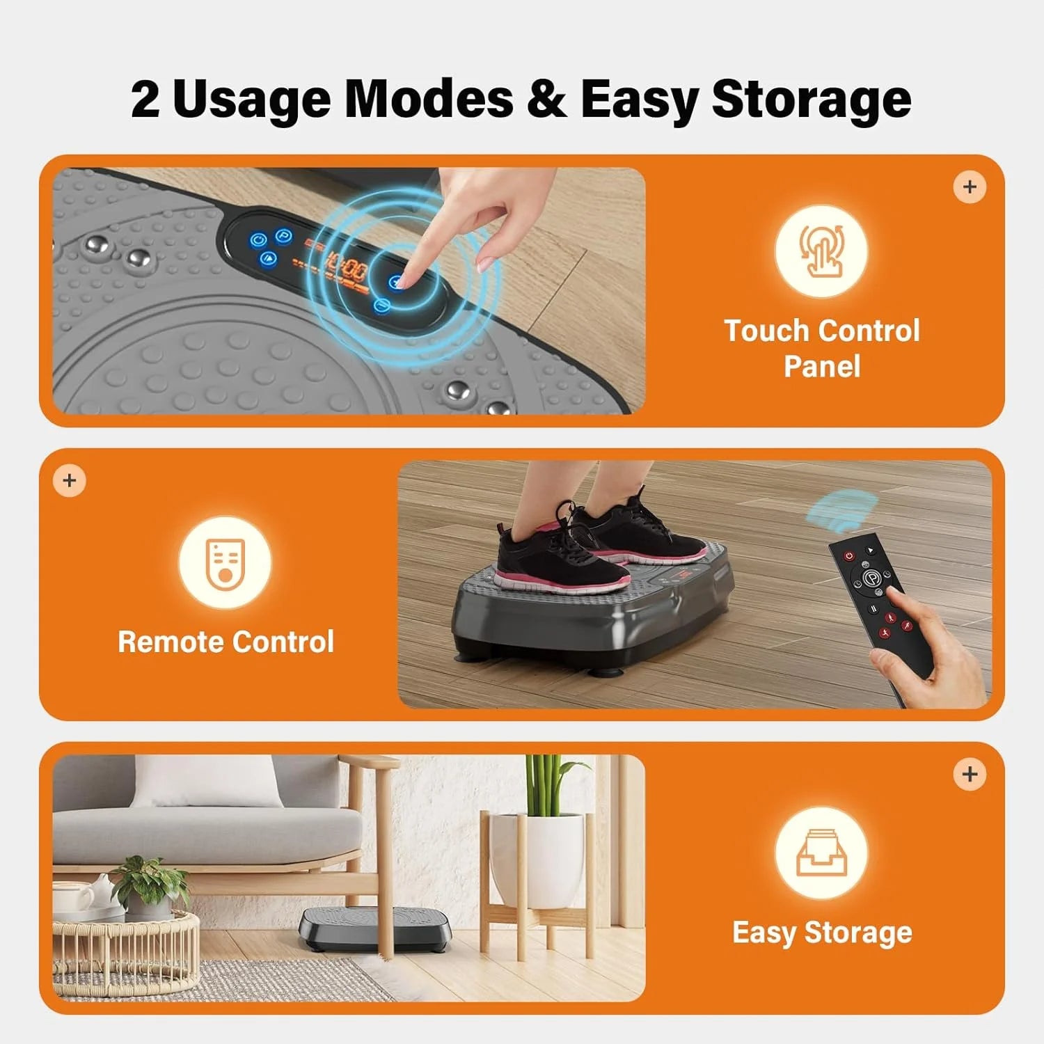 TISSCARE Vibration Plate pedana vibrante grigia fitness