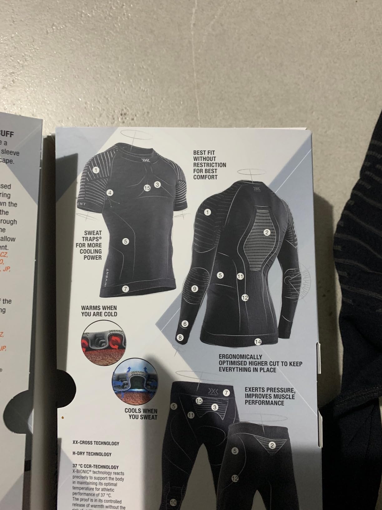 X-Bionic Invent 4.0 Maglia Termica Nero termoregolante