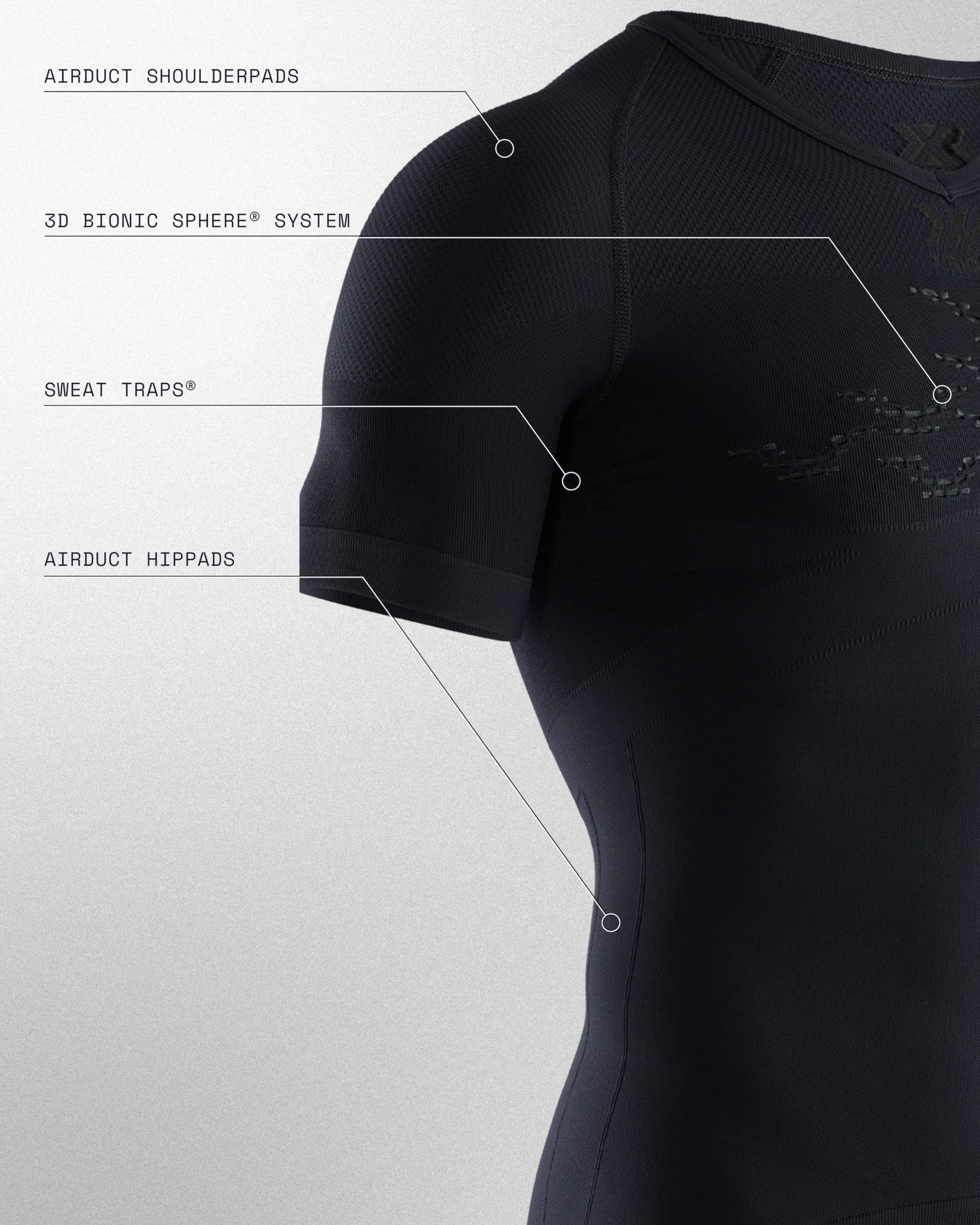 X-Bionic Energizer MK3 LT maglia termica uomo Opal Black termoregolante
