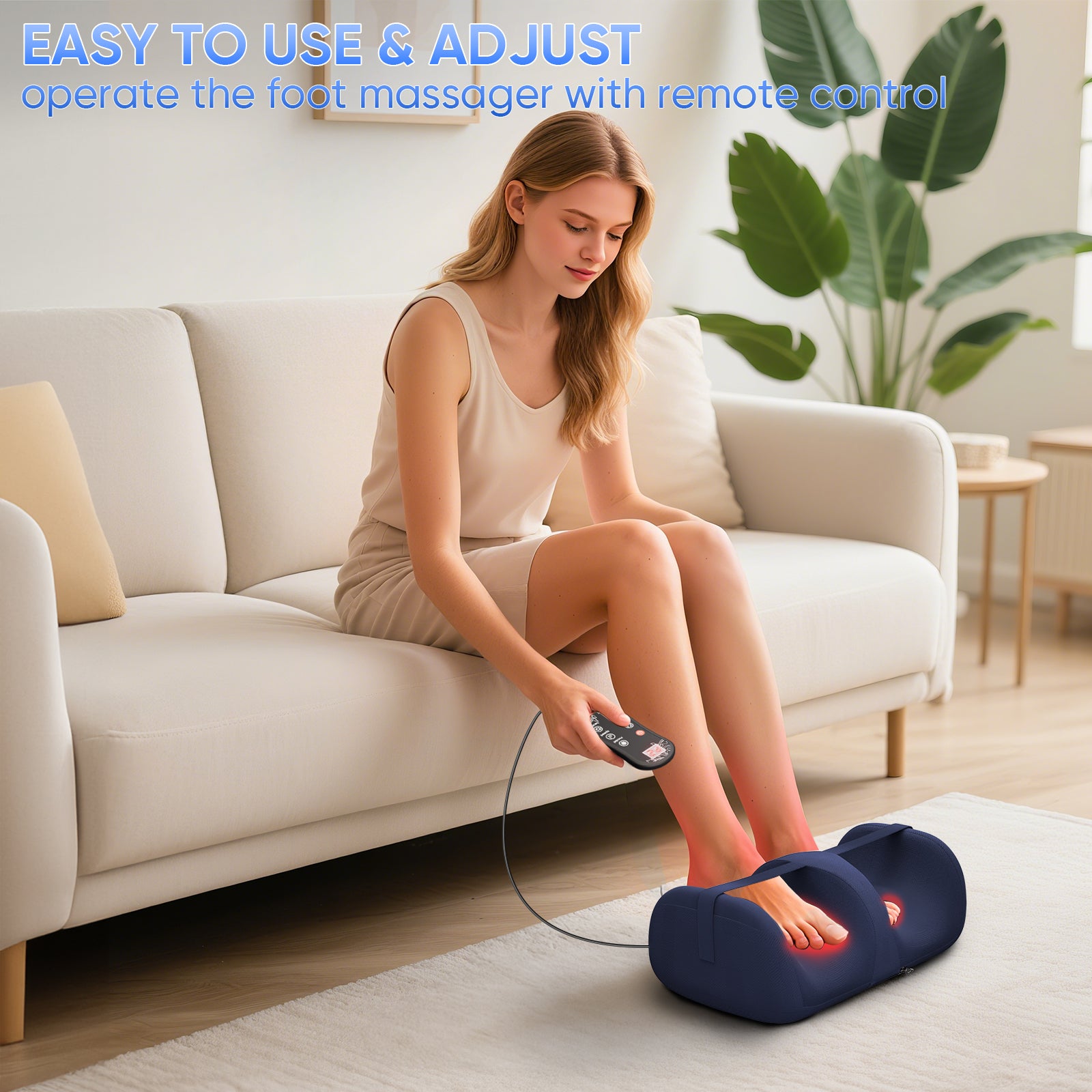 Tisscare Mini massaggiatore piedi elettrico con calore