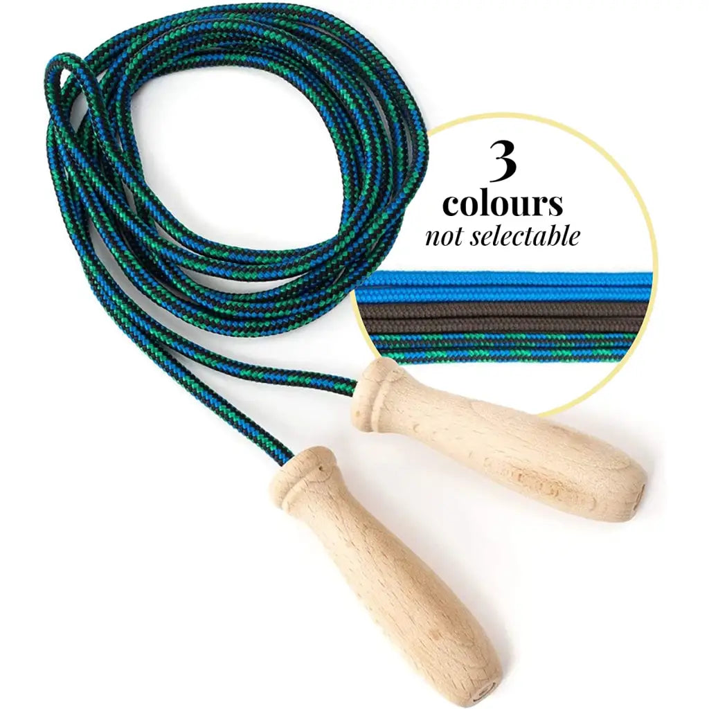 Tuuli corda per saltare cotone 230 cm manici legno