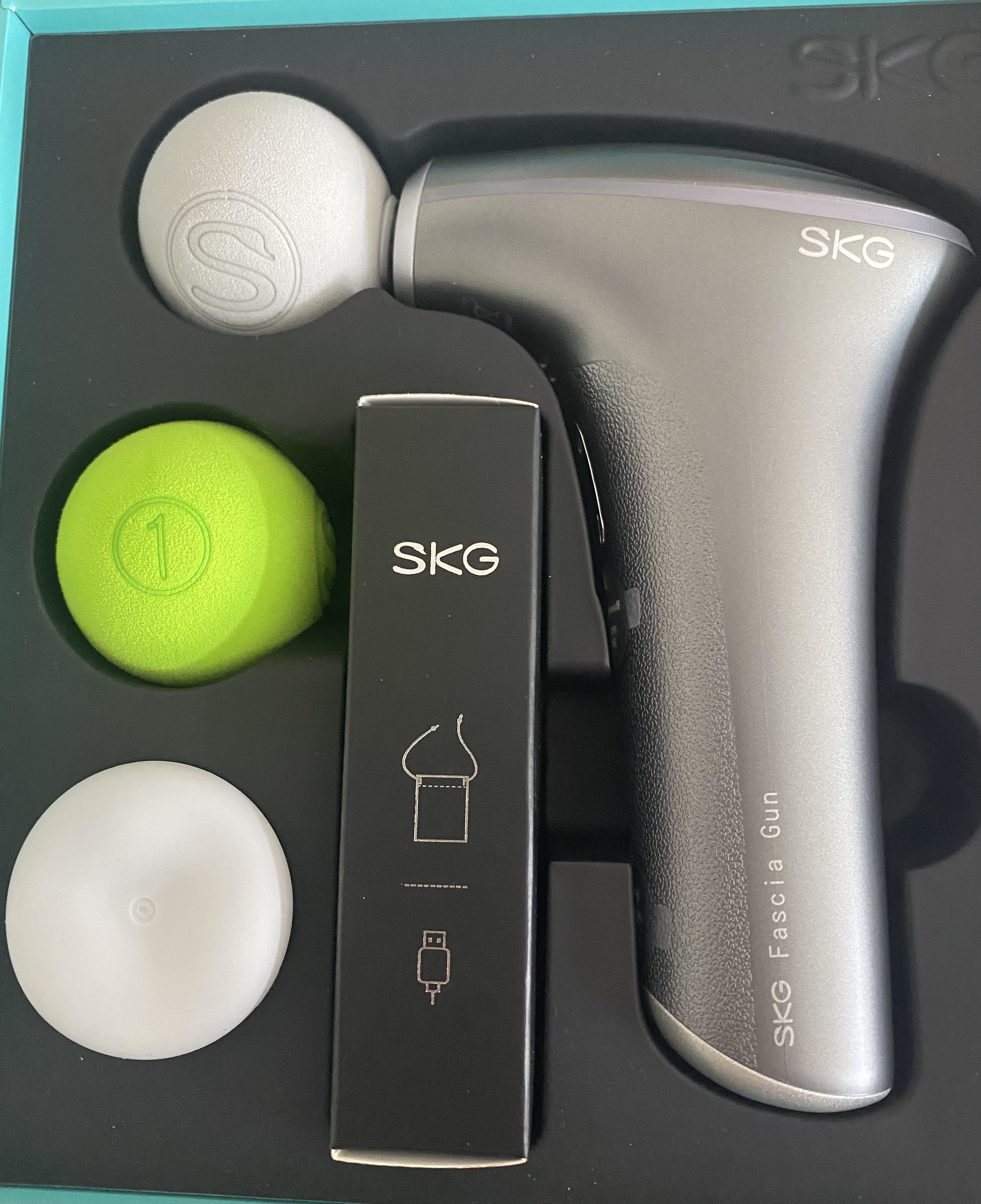SKG X7SE Pistola Massaggio con Calore Massaggiatore Muscolare