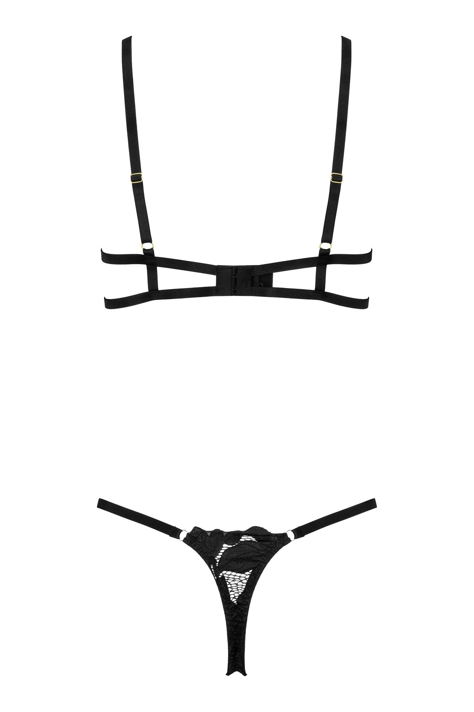 Kotek 2-teilige Sets TP103 completino pizzo nero S/M