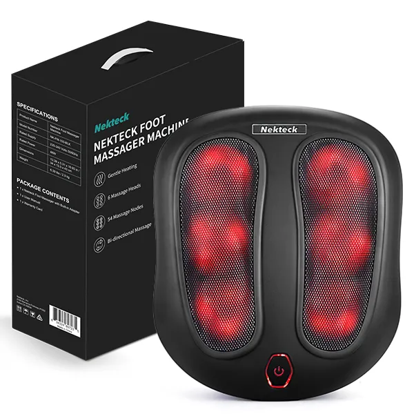 Nekteck Foot Massager massaggiatore piedi touch con calore regolabile