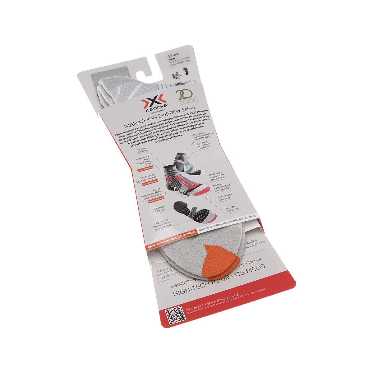 X-Socks Marathon Energy Calzini Running 42-44 stabili