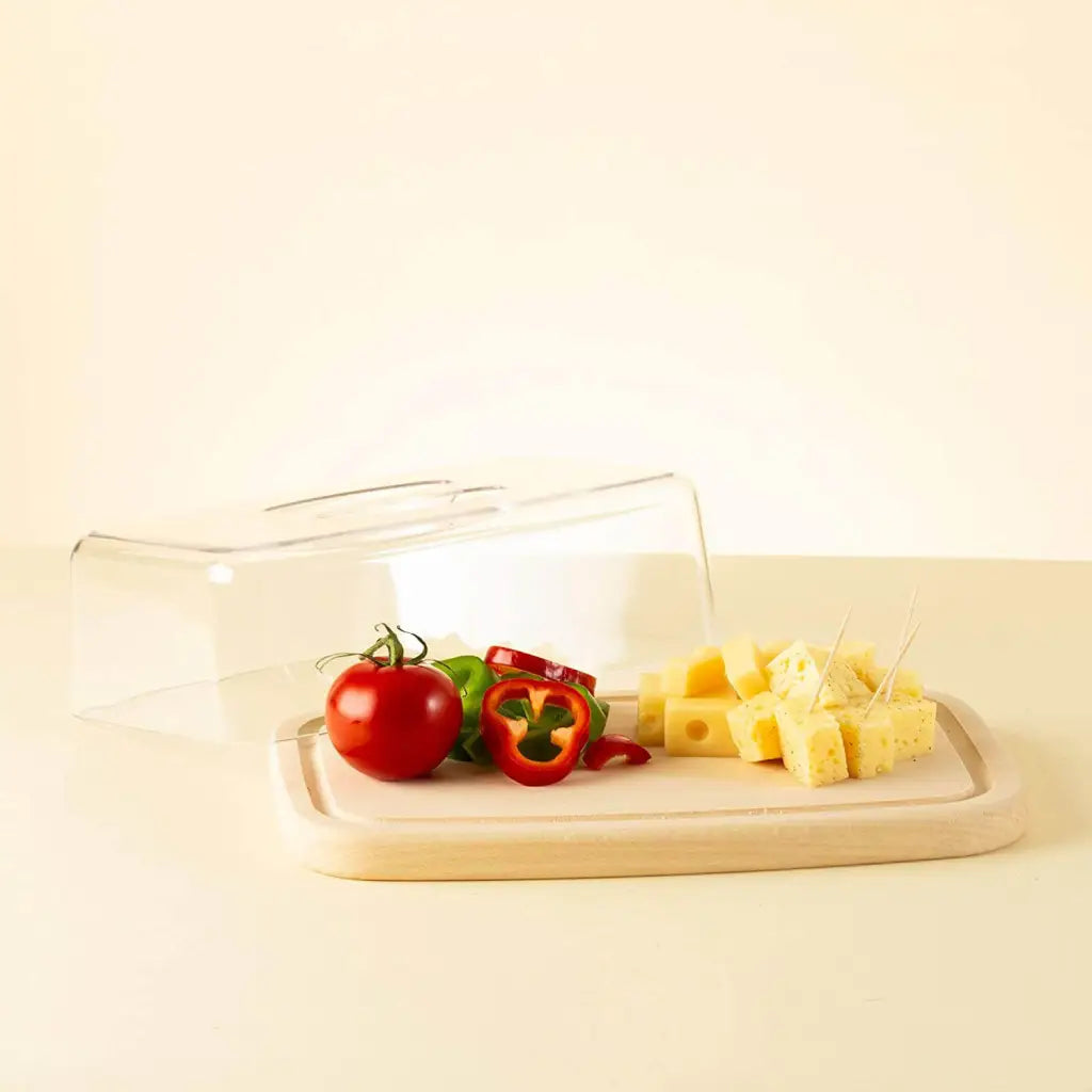 Tuuli Tagliere Faggio 28x18 cm con Coperchio