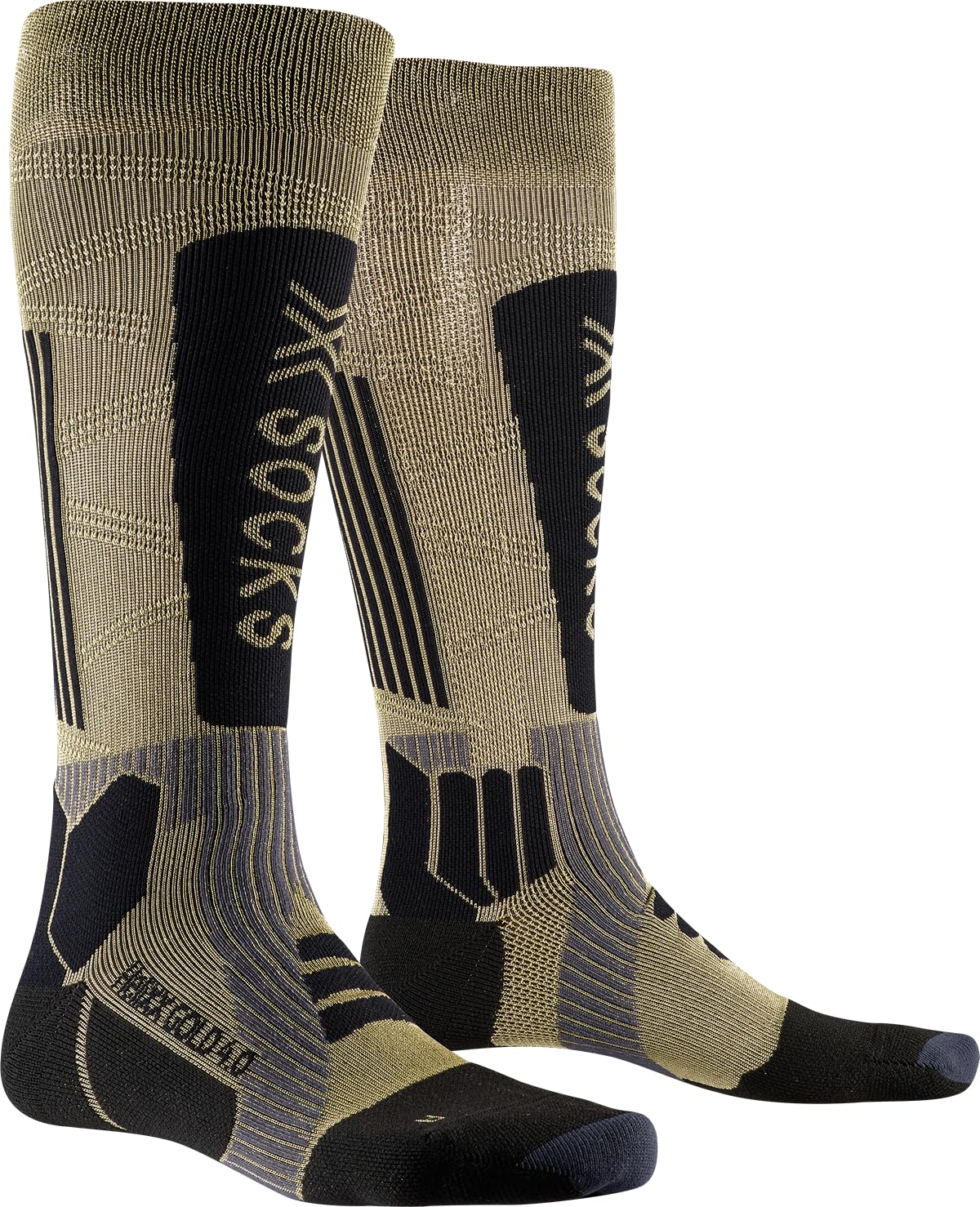 X-Socks Helixx Gold 4.0 Calze Sci 39-41 Termiche Nere Oro