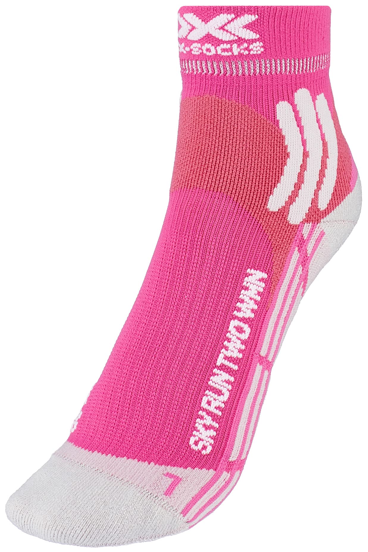 X-Socks Sky Run Two Calze running donna 37-38 Rosa Grigio