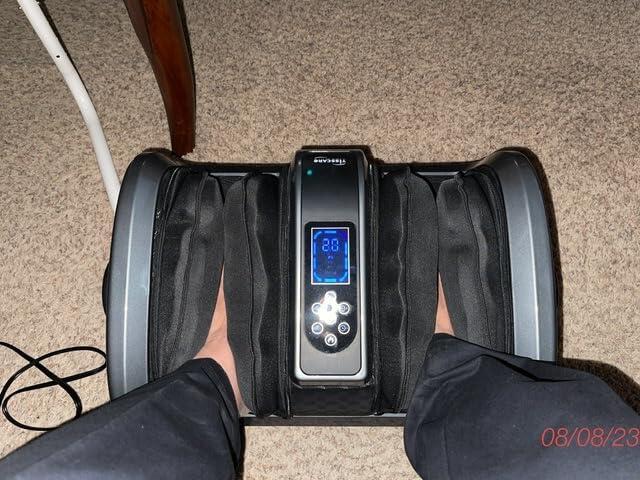 Tisscare Foot Massagers massaggiatore piedi shiatsu bianco 5 intensità