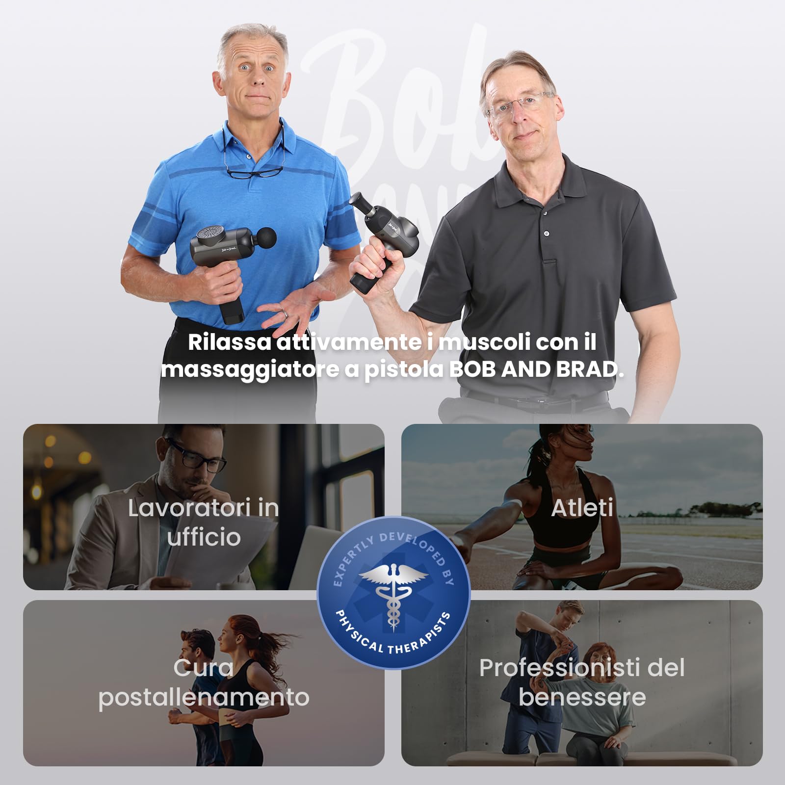 Bob and Brad C2 pistola massaggio Nero 5 testine USB-C