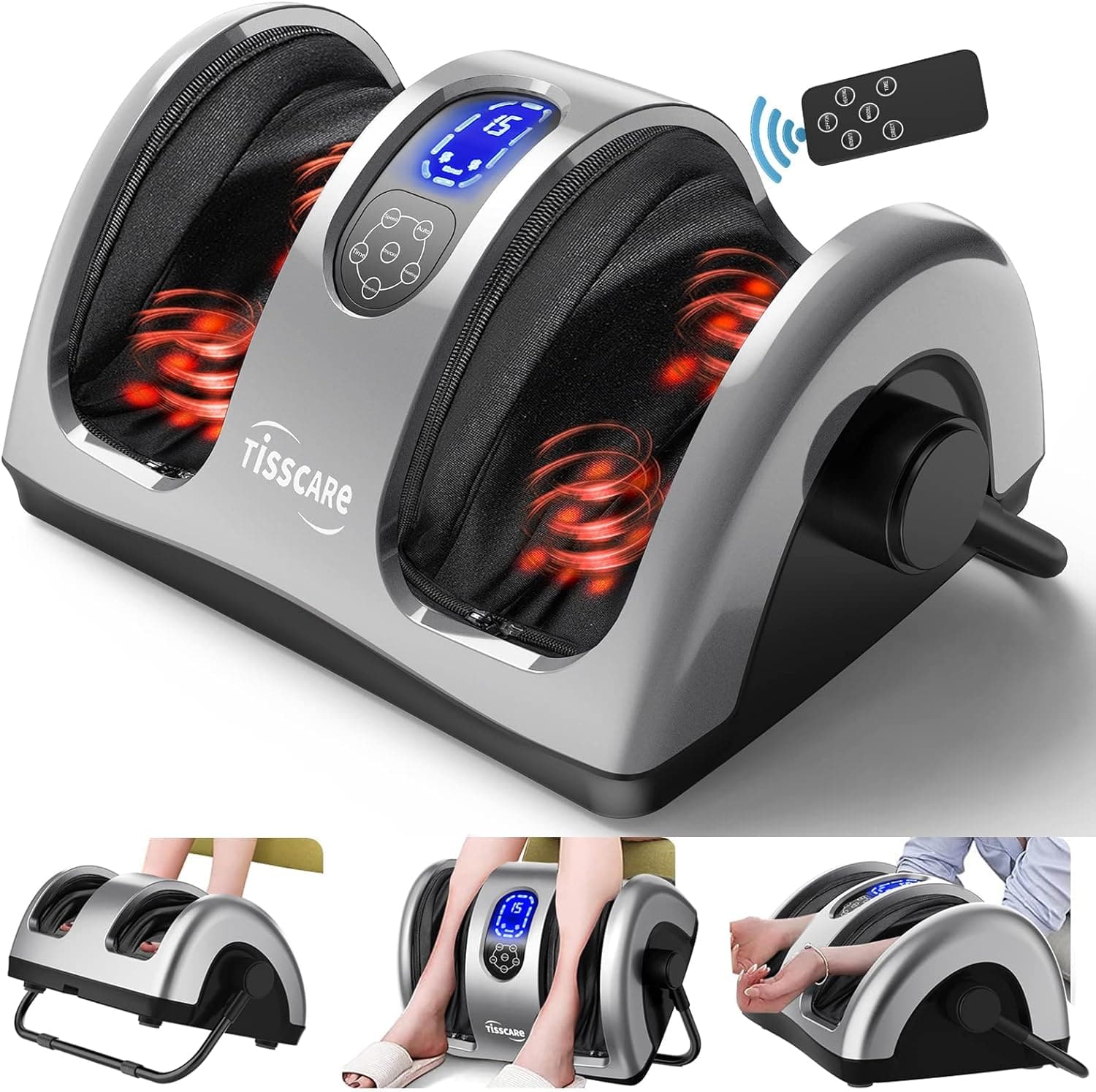 Tisscare Foot Massagers massaggiatore piedi shiatsu calore