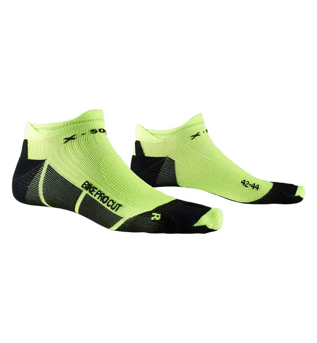 X-SOCKS Bike PRO Cut calze ciclismo 39-41 nero giallo