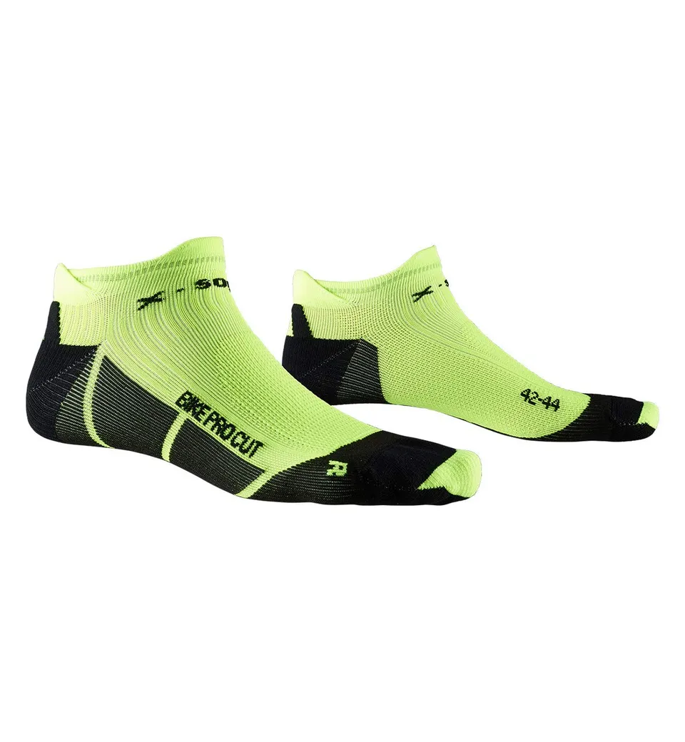 X-SOCKS Bike PRO Cut calze ciclismo 39-41 nero giallo