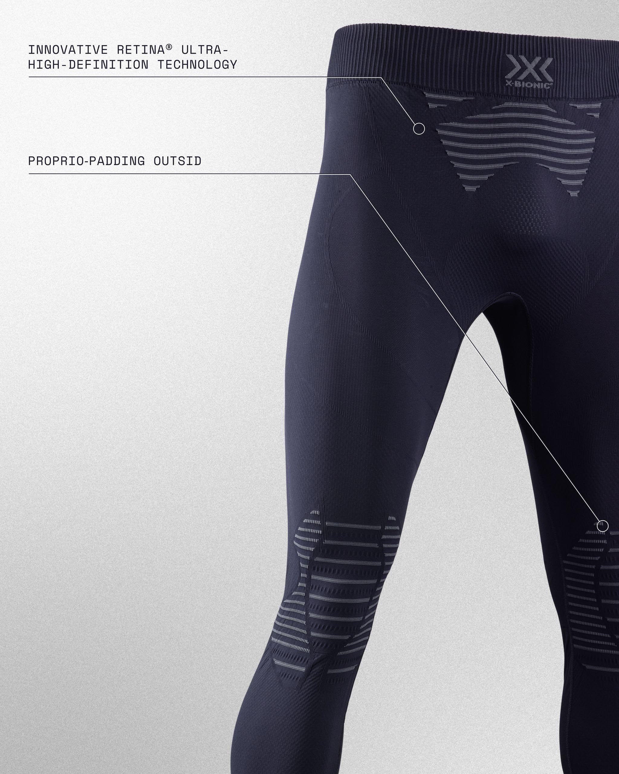 X-Bionic Invent 4.0 Pantaloni Termici Uomo L compressione