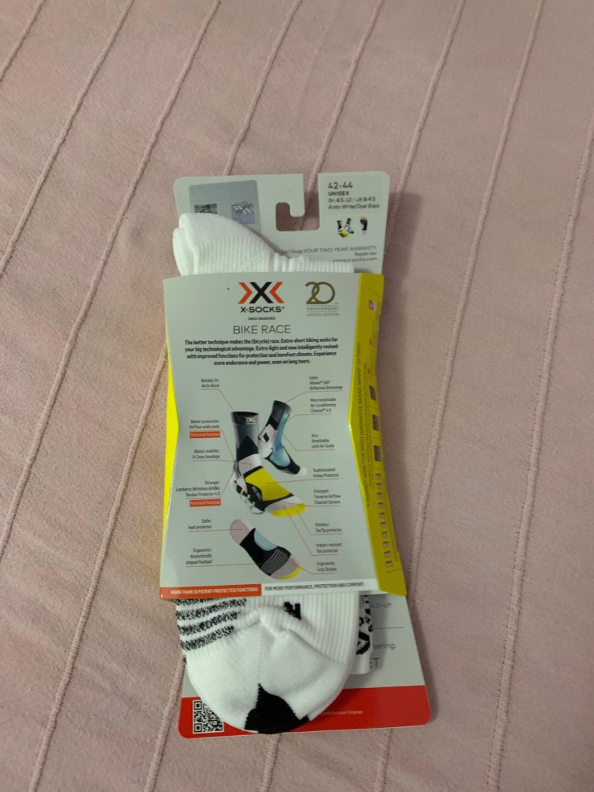 X-Socks Bike Race Calze Bici traspiranti protezione Achille