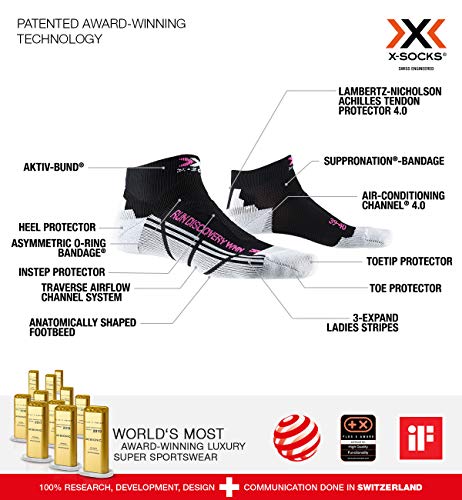 X-Socks Run Discovery P043 Calze Running 39-40 rosa