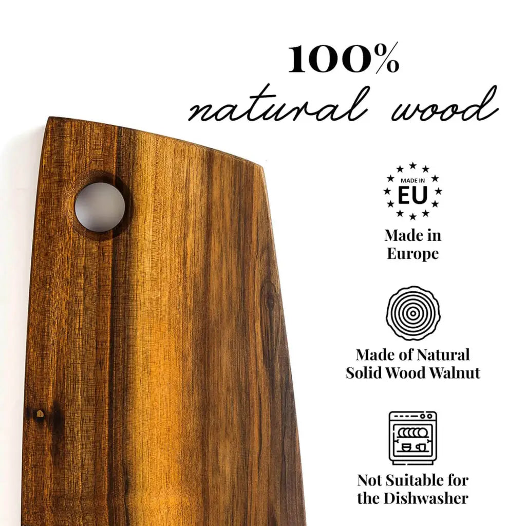 Tuuli Taglieri in legno surf noce 37x18 cm tagliere