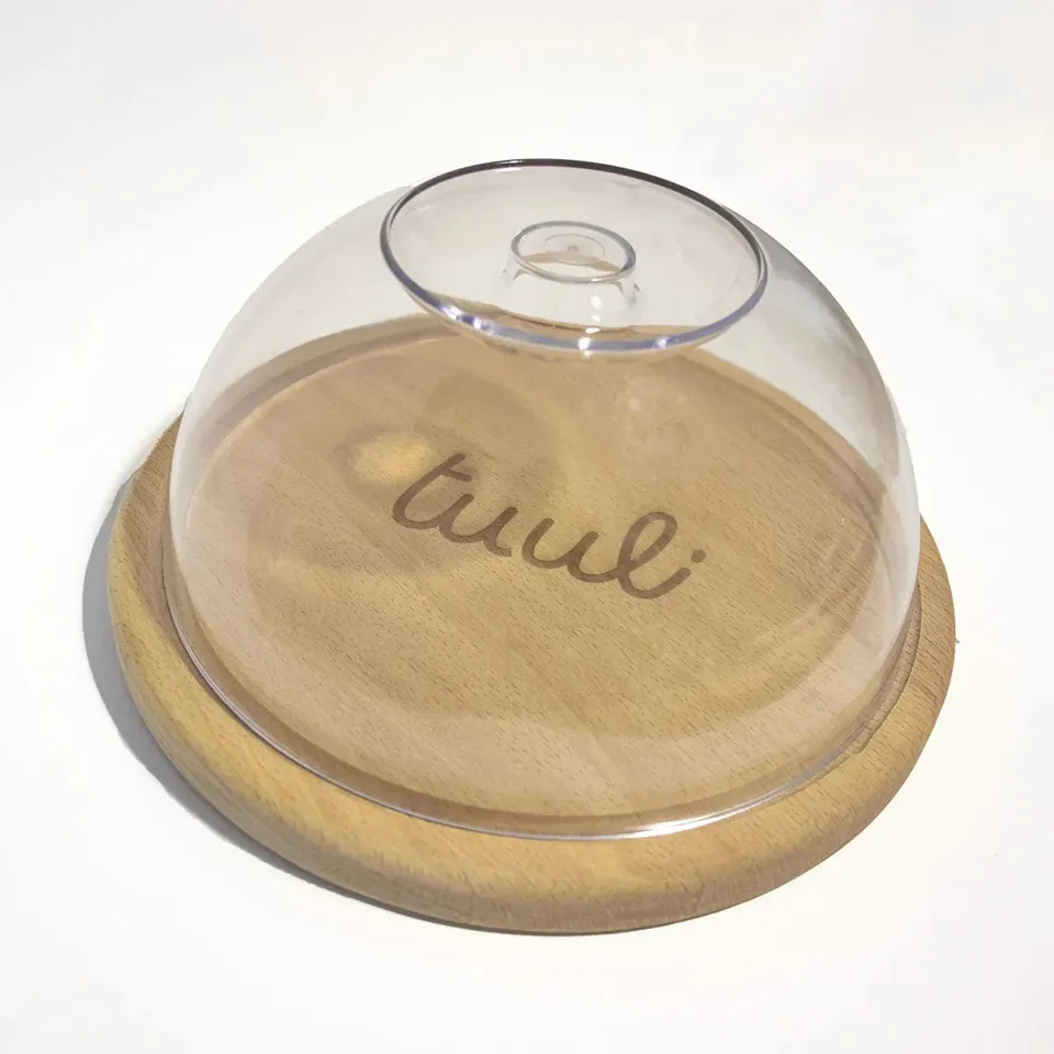 Tuuli Taglieri legno Tagliere rotondo personalizzato con coperchio