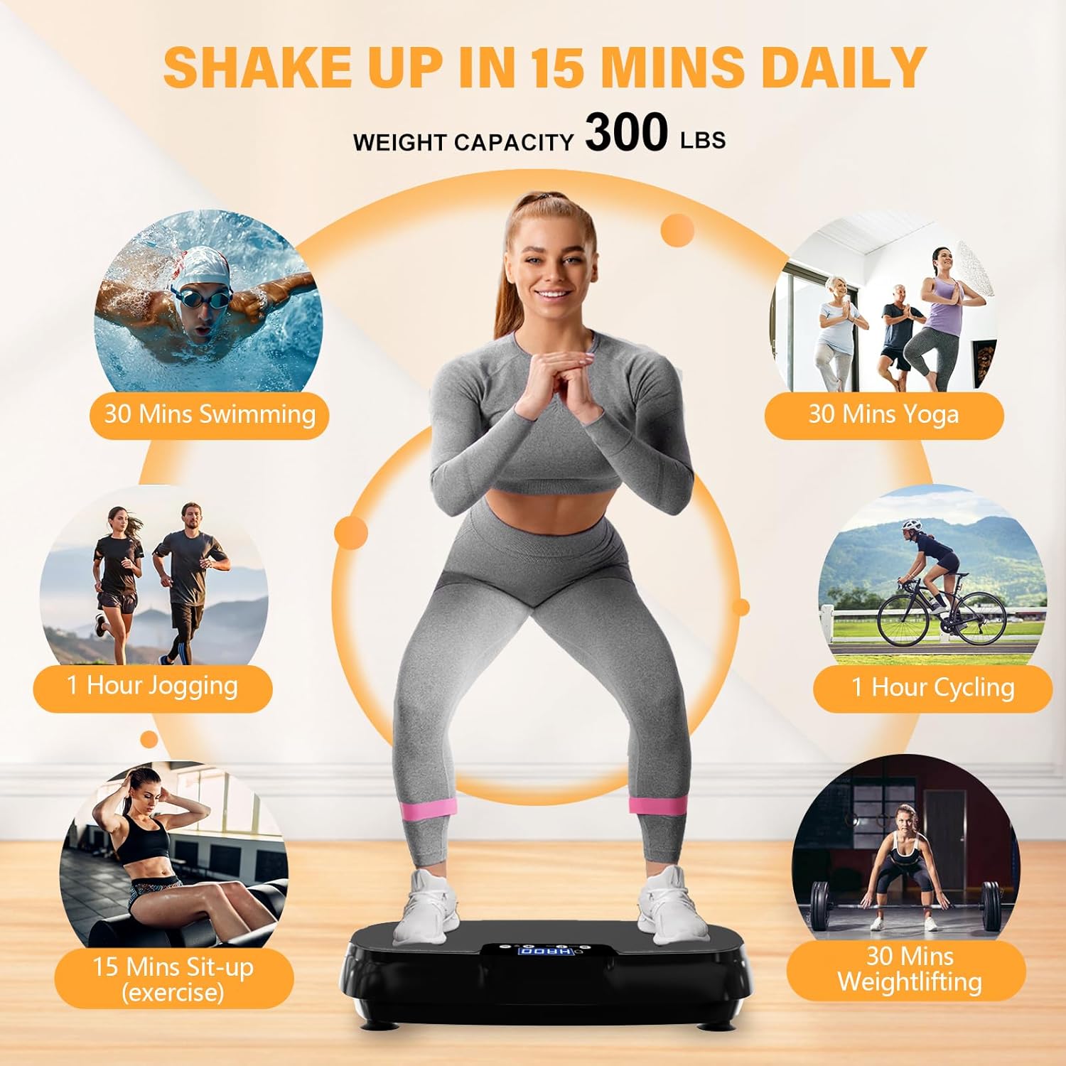 TISSCARE Vibration Plate mini pedana vibrante casa