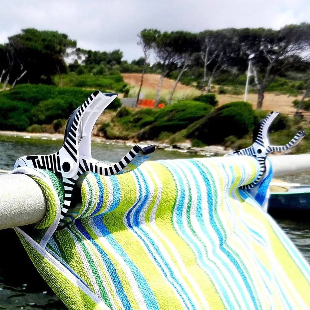 Tuuli Mollette Spiaggia Grandi 2 Pezzi Blu per Teli Mare