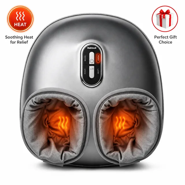 Nekteck Foot Massager massaggiatore piedi shiatsu con calore