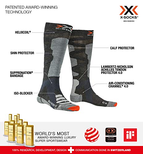 Bionic X-SOCKS Ski Silk Merino 4.0 calze sci taglia L