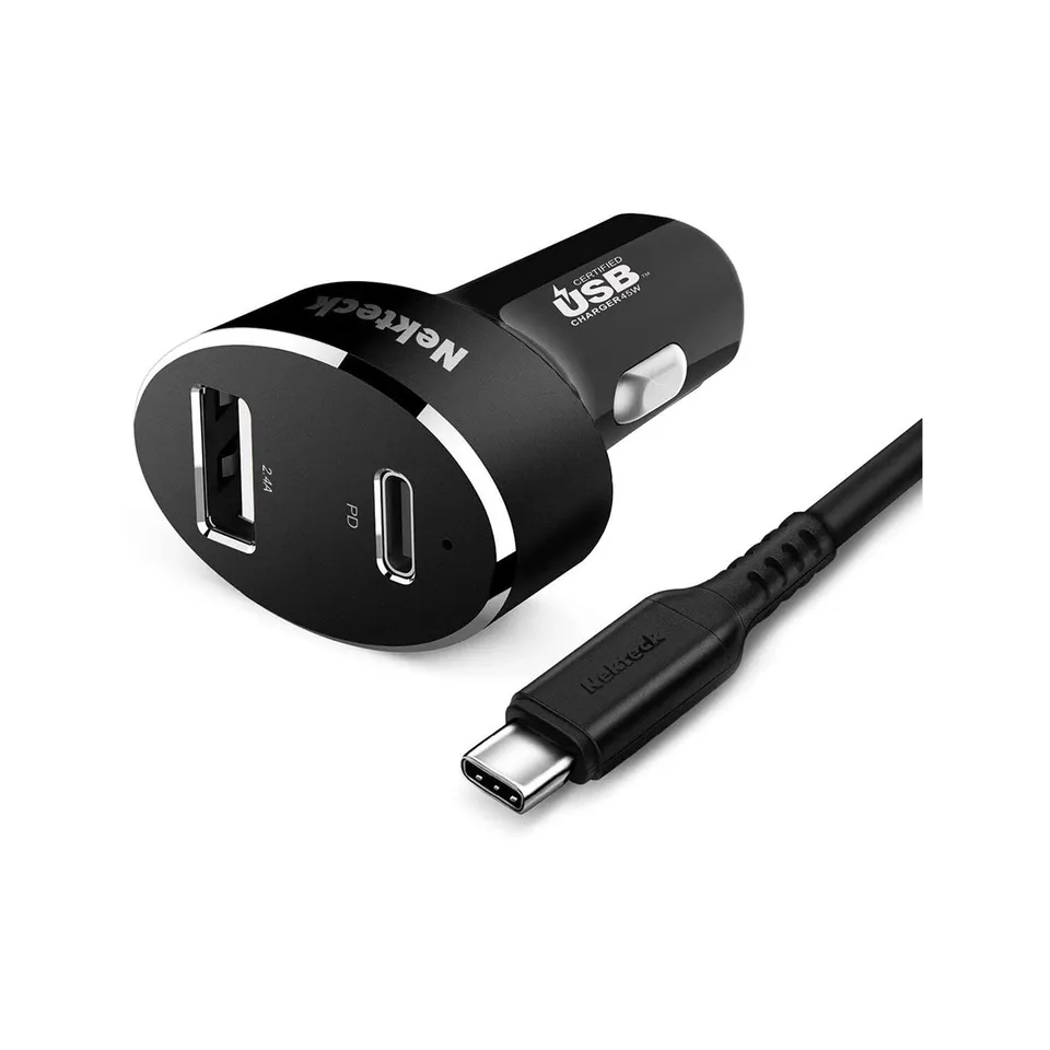 Nekteck Accessories caricatore auto USB-C 45W doppia porta