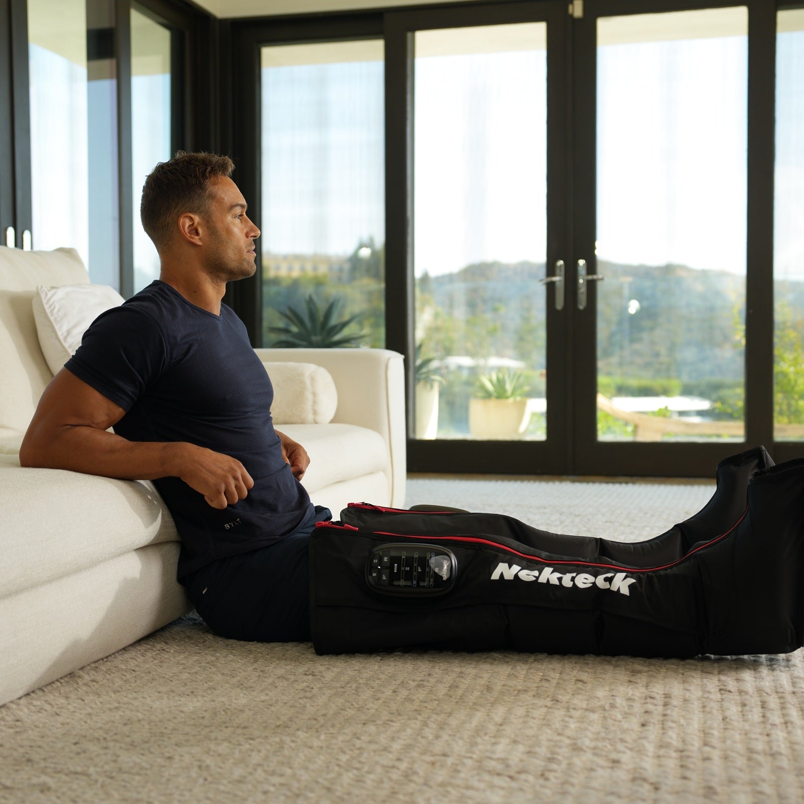 Nekteck Leg Massager massaggiatore gambe compressione luce rossa